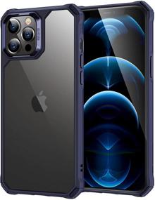 img 4 attached to 📱 ESR Air Armor iPhone 12 Pro Max Case - Military-Grade Drop Protection, Shock-Absorbing Corners, Anti-Yellowing Hard Back, Scratch Resistant, Flexible Frame - 6.7-inch, Transparent Blue