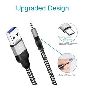 img 1 attached to ⚡️ Быстрая зарядка USB C - кабель для зарядки 3/6/10 FT для Samsung S21 Plus Ultra, LG K92 Velvet, T-Mobile REVVL 4/4+ и многих других!