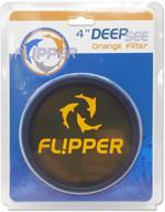 🔍 deepsee max orange filter lens for fl!pper – enhancing coral photography underwater – colored fish tank magnifying glass – flipper fish tank accessory logo