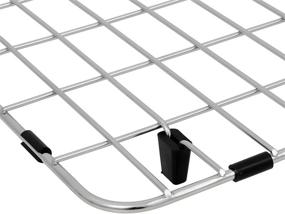 img 2 attached to 🪣 LQS Stainless Steel Kitchen Sink Grid and Protector, Rear Drain, 26 x 14 Inches - Ideal for Single Bowl Sink