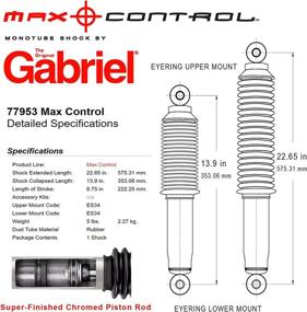 img 1 attached to 🚗 Enhance Vehicle Control with Gabriel 77953 CONTROL Monotube Absorber