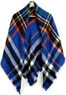 pashmina blanket checked 🧣 scarves for women's accessories - scarfs logo