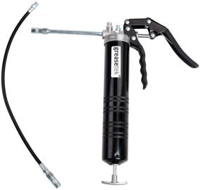 img 4 attached to 🔫 GreaseTek Premium Grease Gun with Pistol Grip, 18" Hose, and Extension Pipe