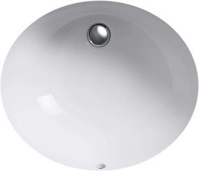 img 2 attached to 💧 White KOHLER K-2210-0 Caxton Under-Mount Bathroom Sink