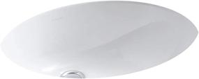 img 4 attached to 💧 White KOHLER K-2210-0 Caxton Under-Mount Bathroom Sink