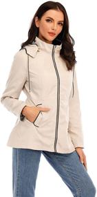 img 1 attached to Cheryl Co Lightweight Windbreaker 8822 Apricot L Women's Clothing for Coats, Jackets & Vests