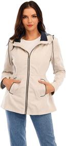 img 2 attached to Cheryl Co Lightweight Windbreaker 8822 Apricot L Women's Clothing for Coats, Jackets & Vests