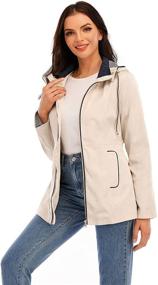 img 3 attached to Cheryl Co Lightweight Windbreaker 8822 Apricot L Women's Clothing for Coats, Jackets & Vests