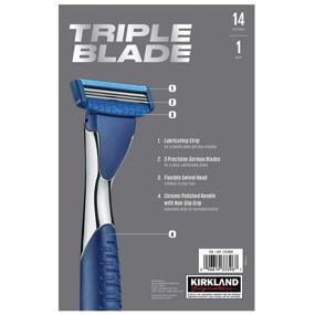 img 1 attached to Kirkland Signature Triple Blade Razor 14-count: Superior Shave for Less!