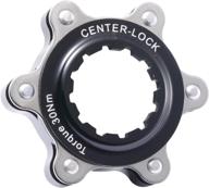 🔄 aluminium center-lock to 6-bolt disc brake rotor adapter for converting shimano hubs to fit 6-bolts rotors, center-lock adapter for 12mm thru-axle hub, fit 6 rotors, qr compatible version logo