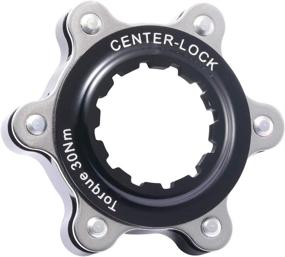 img 3 attached to 🔄 Aluminium Center-Lock to 6-Bolt Disc Brake Rotor Adapter for Converting Shimano Hubs to Fit 6-Bolts Rotors, Center-Lock Adapter for 12mm Thru-Axle Hub, Fit 6 Rotors, QR Compatible Version