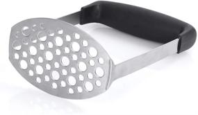 img 2 attached to 🥔 Choppie Heavy-Duty Stainless Steel Potato Masher with Ergonomic Handle – Industrial Potato Masher, Rust-Proof Smasher with Large Press Plate – Kitchen Essential