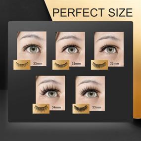 img 1 attached to 👁️ Magnetic Eyelashes Kit - 5 Pairs of False Eyelashes with Waterproof Magnetic Eyeliner | Easy to Wear Magnetic Lashes for a Natural Look | Glue-Free and SEO-Friendly