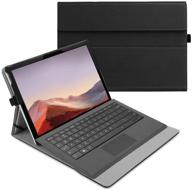 📱 fintie case for microsoft surface pro 7 plus/pro 7 / pro 6 / pro 5 / pro 4 / pro 3 12.3 inch tablet - versatile angle viewing portfolio business cover, compatible with type cover keyboard (black) logo