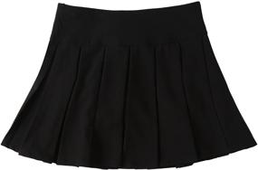 img 3 attached to 👧 Bienzoe Stretchy Pleated Adjustable Girls' School Uniforms