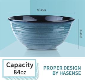 img 2 attached to 🍽️ Versatile Hasense Porcelain Serving Dish: Dishwasher & Microwave Safe