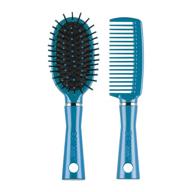 🔆 conair fusion hair brush & comb: cushioned mid-size styling tool in assorted vibrant colors logo