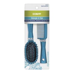 img 3 attached to 🔆 Conair Fusion Hair Brush & Comb: Cushioned Mid-Size Styling Tool in Assorted Vibrant Colors