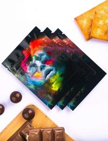 img 3 attached to 🔒 Premium Quality: 50 Smell Proof Mylar Bags, 3x4 inch, Resealable Ziplock Design with Food Safe Aluminum Foil Material - The Faceless Man