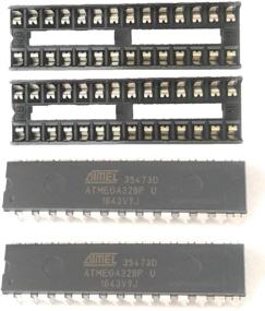 img 3 attached to Gratux Atmega328P-PU Bundle - Bootloader Enabled (Pack of 2) with Convenient Sockets