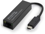 💻 адаптер ethernet plugable usb c для быстрого, надежного подключения gigabit | совместим с windows 10, 8.1, 7, linux, chrome os | dell xps, hp, lenovo логотип