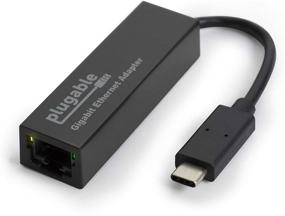 img 4 attached to 💻 Адаптер Ethernet Plugable USB C для быстрого, надежного подключения Gigabit | Совместим с Windows 10, 8.1, 7, Linux, Chrome OS | Dell XPS, HP, Lenovo