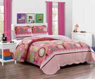 покрывало mk collection owl pink для подростков и девочек - новый размер twin/twin extra long: 68 "x 90 логотип