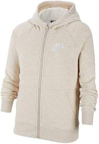 img 4 attached to NSW Full Zip Hoodie for Girls by Nike