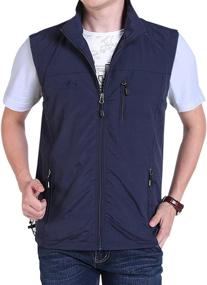 img 4 attached to 📷 Gihuo Men's Lightweight Golf Photo Vest for Fishing, Travel, and Safari