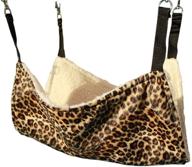 🌴 pelay cat hammock: cozy hanging bed for cats, kittens, rabbits, and more - leopard print comfort logo