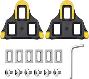 img 4 attached to 🚴 6 Degree Float SPD Bike Cleats for Cycling - Compatible with SPD-SL Road Bike Pedals Shoes, Ideal for Indoor & Outdoor Cycling