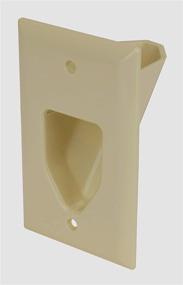 img 3 attached to 🔌 1-Gang Recessed Low Voltage Cable Plate - Ivory by DataComm Electronics 45-0001-IV