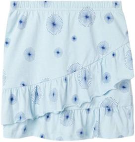 img 2 attached to 👚 Cotton Tiered Elastic Waistband Girls' Clothing by UNACOO