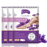 👣 baby soft feet: exfoliating foot peel mask, 3 pairs - get rid of calluses & dead skin, repair rough heels, achieve smooth silky skin -with lavender extract foot peel booties logo