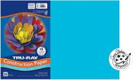 tru-ray atomic blue construction paper, 12x18 - 50 sheets - heavyweight quality logo