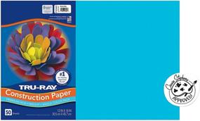 img 4 attached to Tru-Ray Atomic Blue Construction Paper, 12x18 - 50 Sheets - Heavyweight Quality