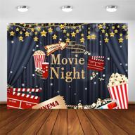 🎥 avezano cinema movie night backdrop: transform your celebration with a hollywood movie night theme - perfect for birthdays, awards parties, and photoshoots logo