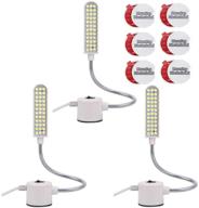 🪡 harmiey gooseneck sewing machine light (36led) with magnetic base - white soft light for lathes, drill presses, workbenches (3pack) logo