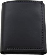 👔 exquisite premium bridle leather trifold wallet: enhance your style with men's accessories logo