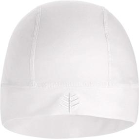 img 3 attached to Sun Protective Coolibar UPF 50+ Aqua Unisex Skully Cap - Enhanced UV Protection