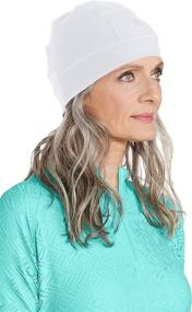 img 2 attached to Sun Protective Coolibar UPF 50+ Aqua Unisex Skully Cap - Enhanced UV Protection