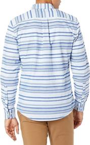 img 3 attached to Amazon Essentials: Slim Fit Long Sleeve Stripe Shirt for Stylish Men's Clothing