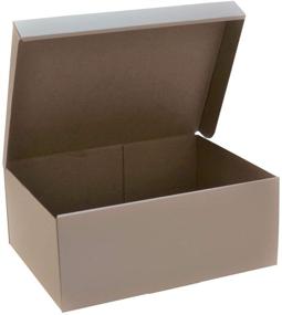 img 4 attached to 🎁 Прочная белая подарочная коробка 10 штук - элегантный дизайн размером 12,5" x 9" x 5" с прочной крышкой