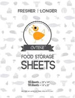 🍃 enhance freshness and extend shelf life: ovtene food storage sheets - keep cheese, meat, and produce fresh with 20 sheets логотип