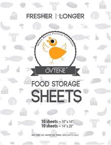 img 4 attached to 🍃 Enhance Freshness and Extend Shelf Life: OVTENE Food Storage Sheets - Keep Cheese, Meat, and Produce Fresh with 20 Sheets