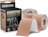 🏋️ (2 pack) premium kinesiology tape for muscle support, knee support, shoulder support, plantar fasciitis - waterproof & hypoallergenic, beige uncut kinesiology tape логотип