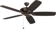 💨 monte carlo 5csm60rb colony super max dual mount 60'' outdoor ceiling fan: ultimate comfort and stylish design in roman bronze logo