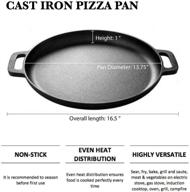 cast iron pizza baking handles logo