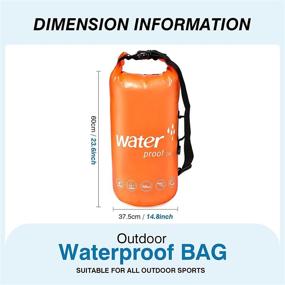 img 3 attached to 🌊 BAYUTE 20L Floating Waterproof Drying Bag: Roll-Top Design, Lightweight Dry Storage Bag for Traveling, Fishing, Swimming, Rafting, Boating, Kayaking, Camping, and Beaches.