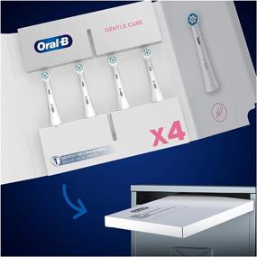img 3 attached to Oral-B iO Toothbrush Replacement Heads White Gentle Clean Mailbox Fit, 0.12 kg
